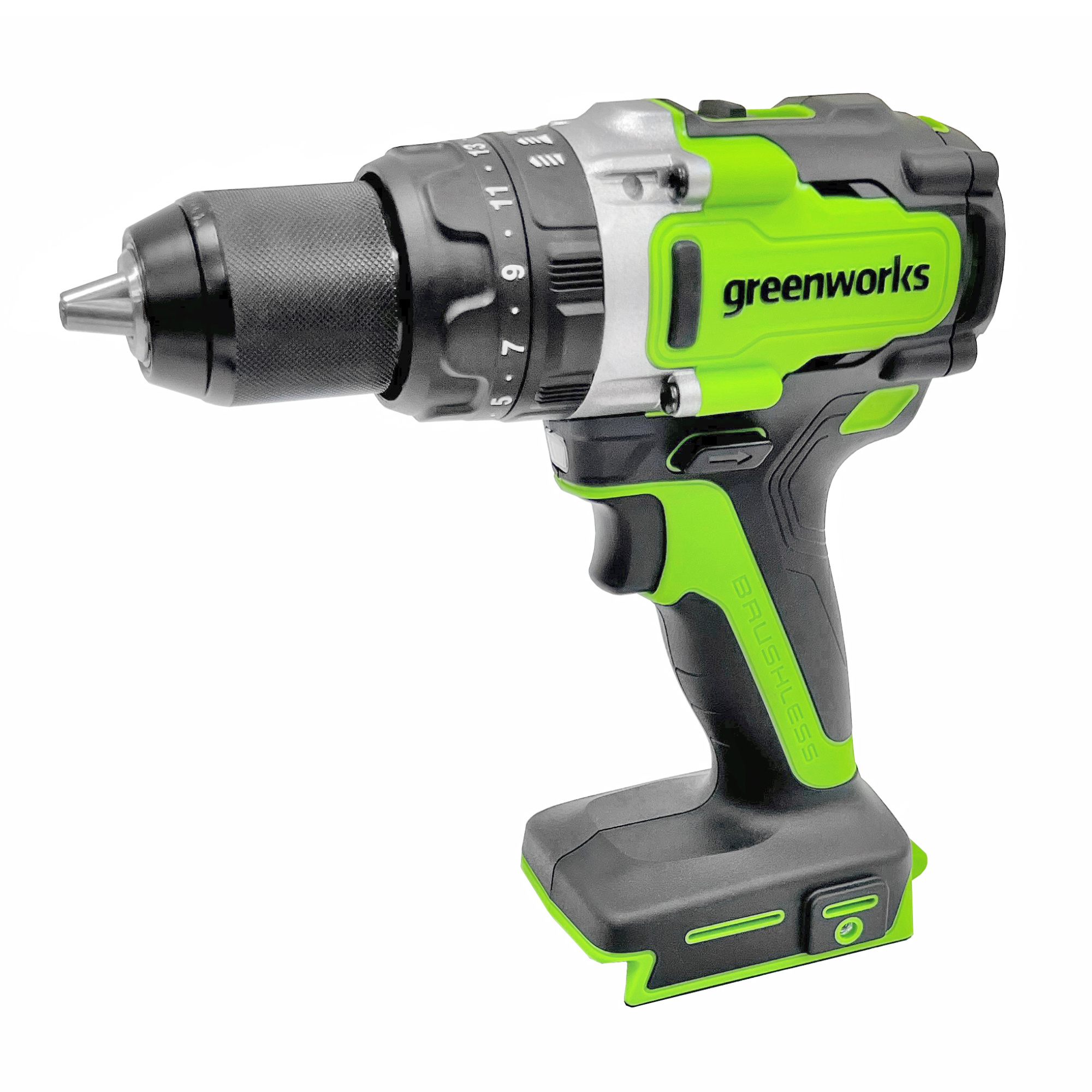 Дрель-шуруповерт ударная аккумуляторная Greenworks 24V GD24DD140 (140 Нм) 3707607, бесщёточная, без АКБ и ЗУ