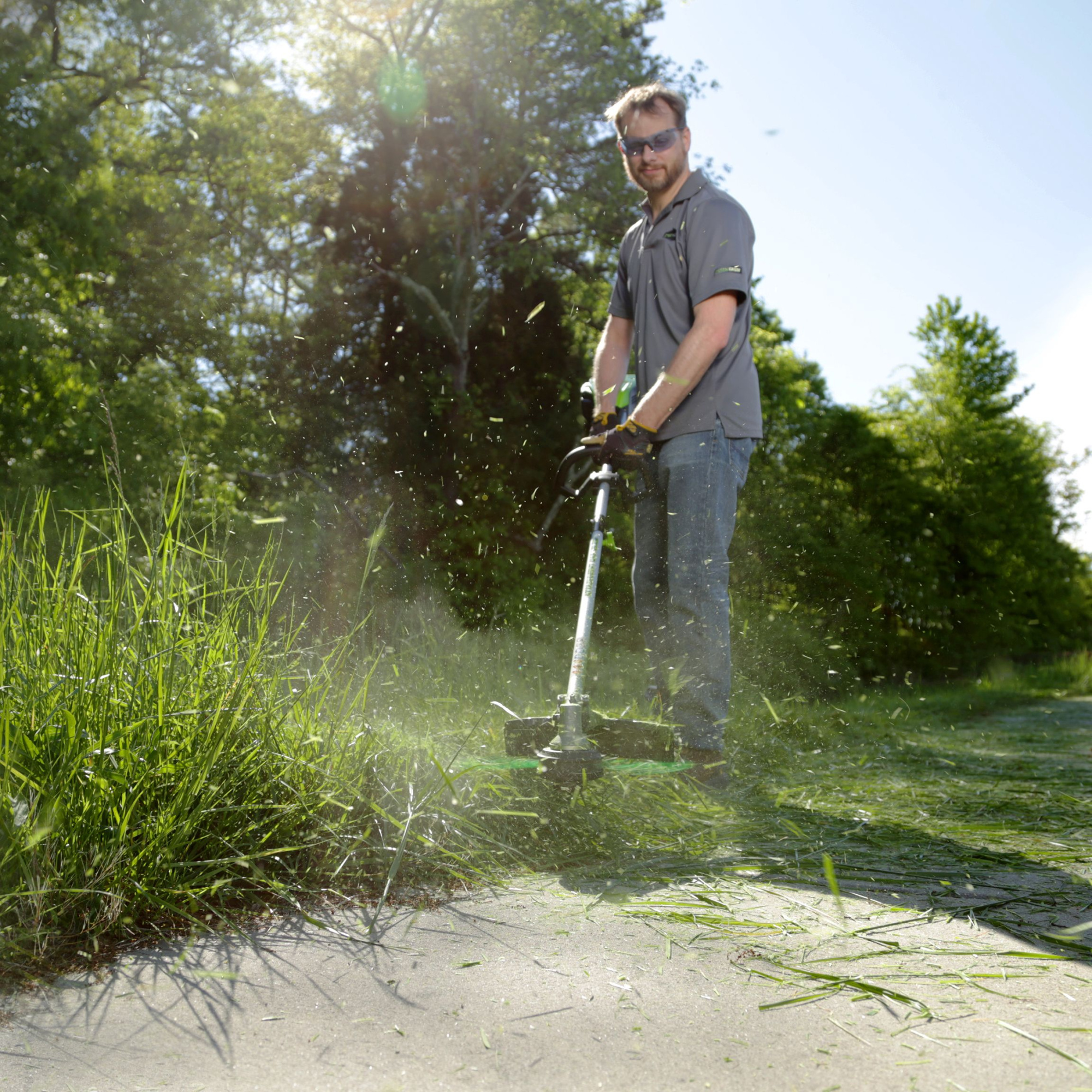 Триммер аккумуляторный Greenworks 40 см 80V GD80BC, бесщёточный, без АКБ и ЗУ
