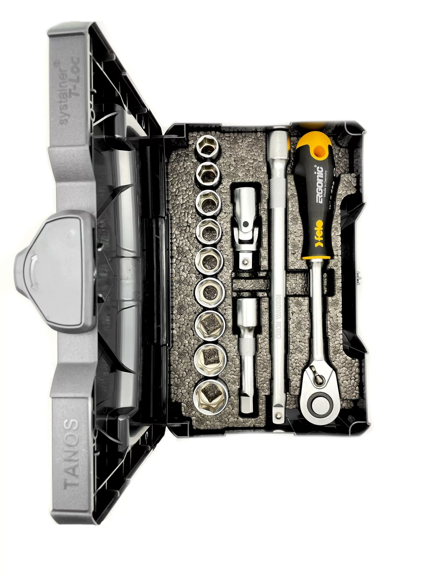 Felo Набор метрических головок с удлиненной трещоткой Ergonic в кейсе, 13шт 05681318