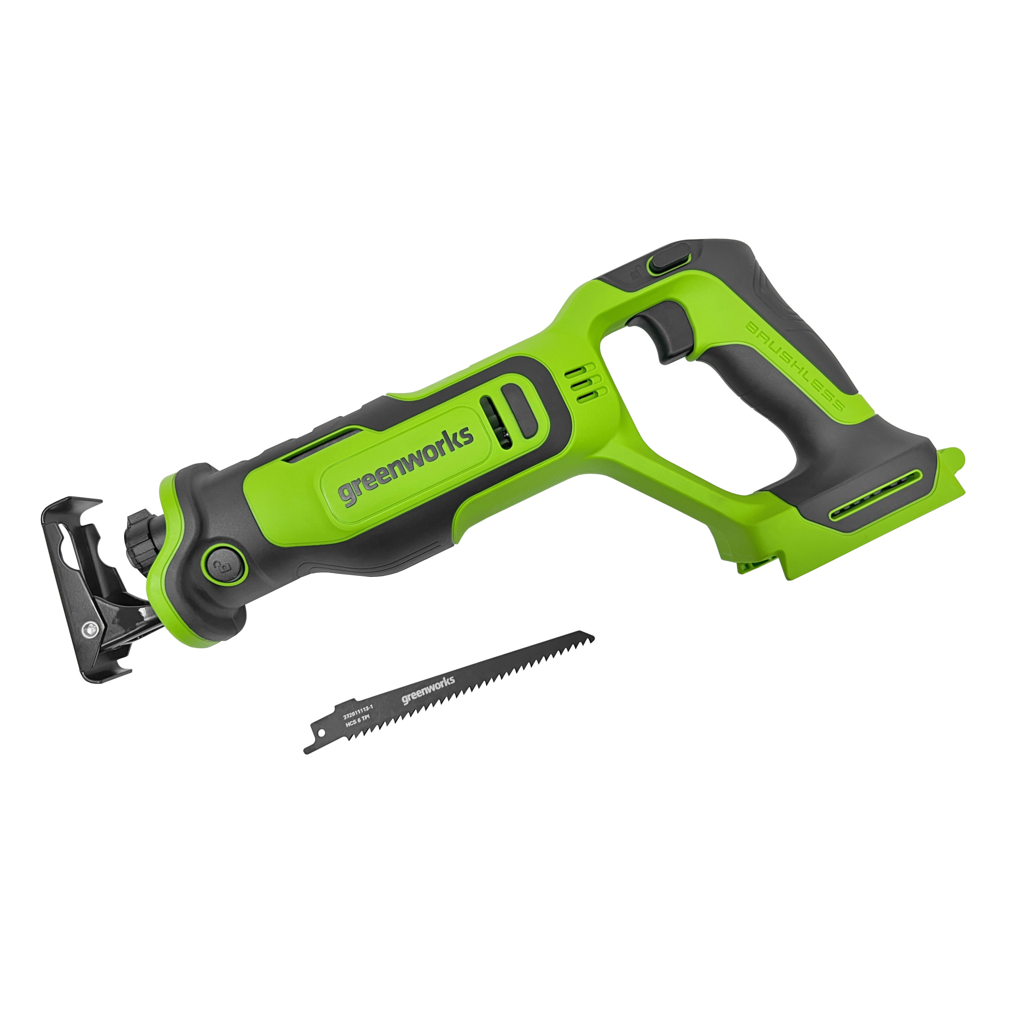 Пила сабельная аккумуляторная Greenworks 24V GPT-BLRS-1 1200607, бесщеточная, без АКБ и ЗУ