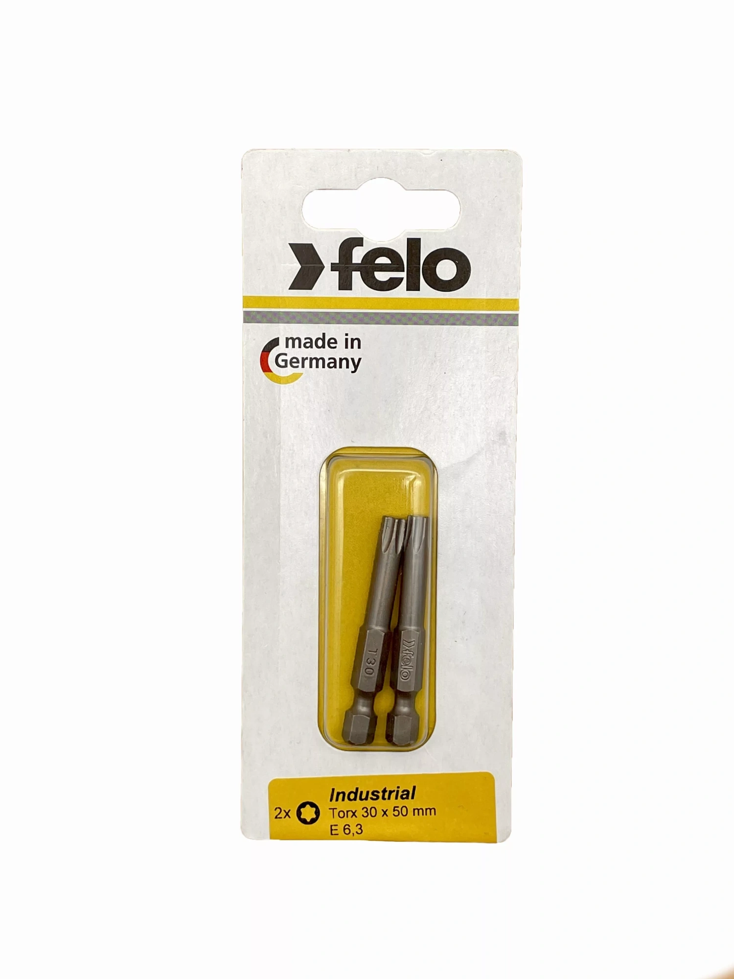 Felo Бита Е6,3 TX30х50, серия Industrial, 2 шт в блистере 03630536
