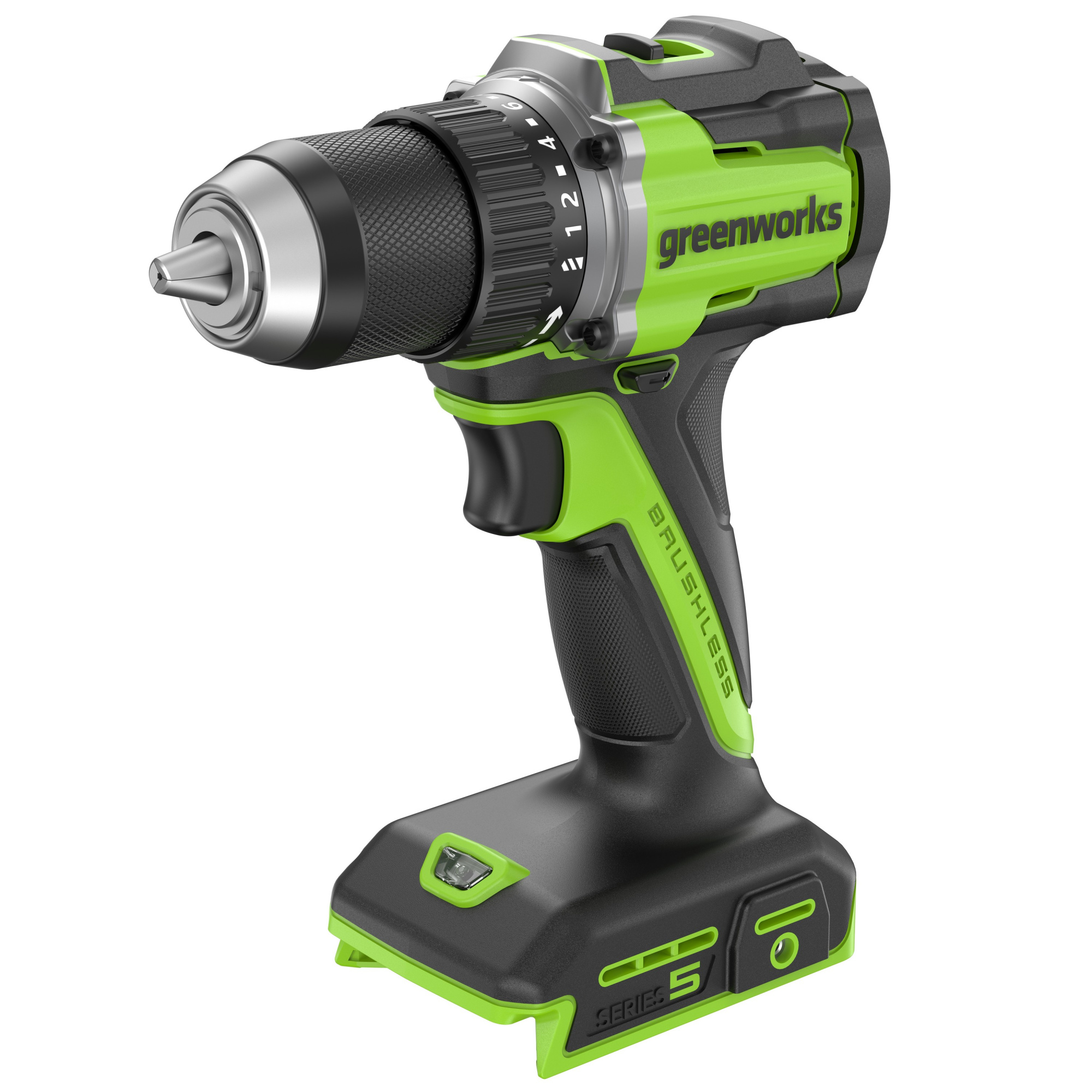 Дрель-шуруповерт 30/60 Нм аккумуляторная Greenworks 24V DD560 3708407, бесщеточная, без АКБ и ЗУ