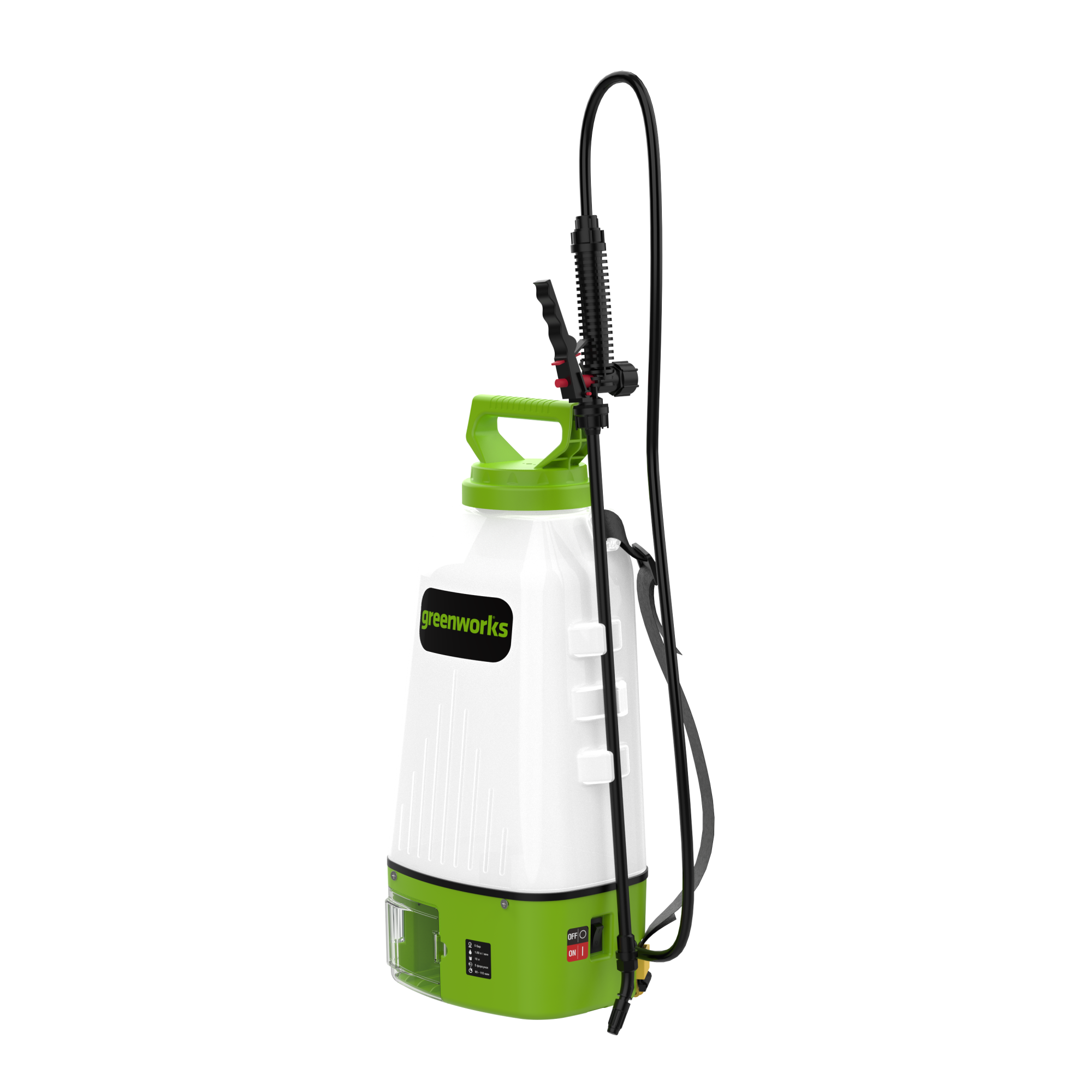 Опрыскиватель садовый 10 л аккумуляторный Greenworks 24V BPS2410, без АКБ и ЗУ