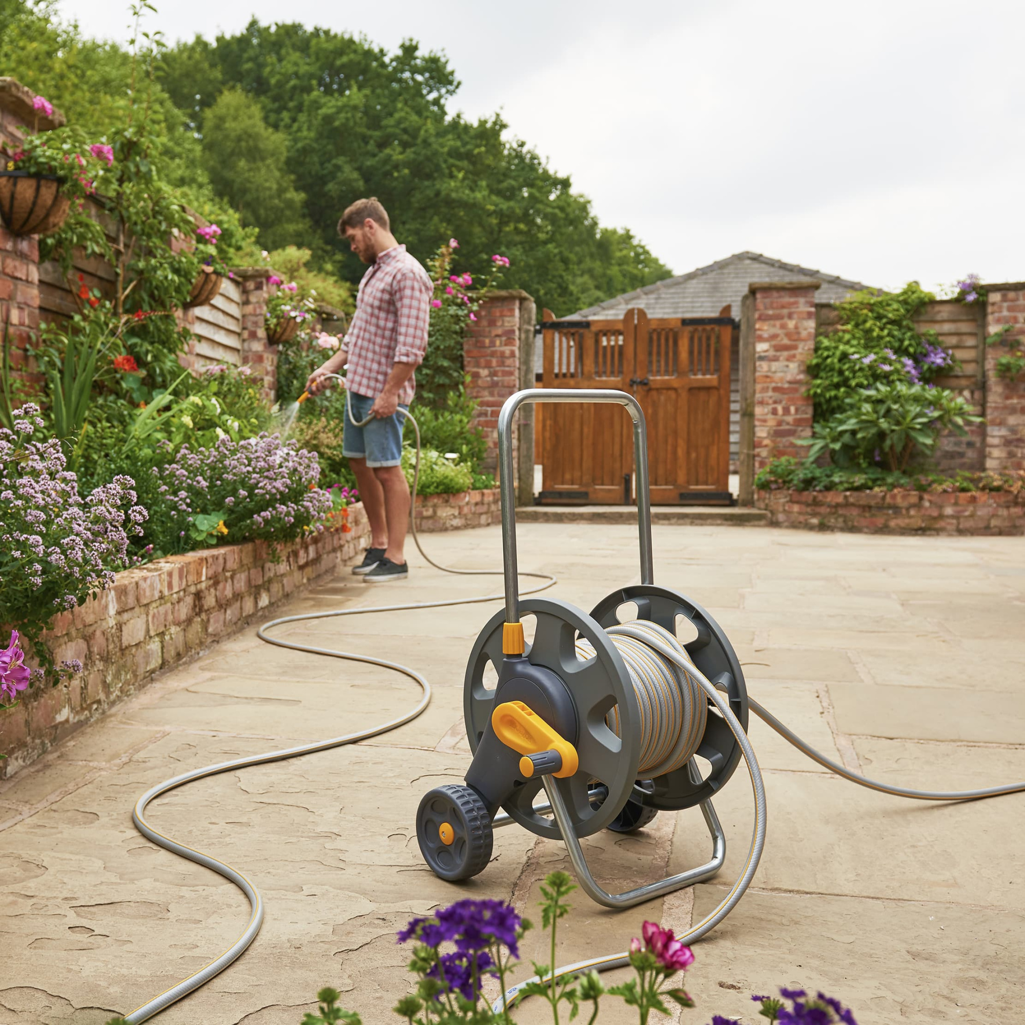 Тележка hozelock 2398 для шланга 1/2 60 м