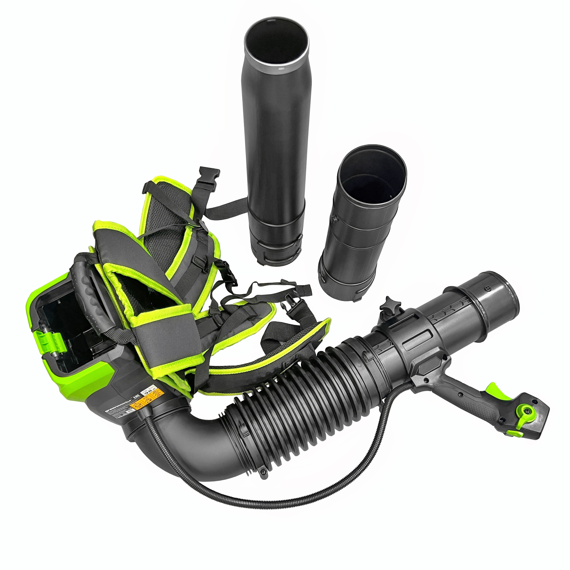 Воздуходув аккумуляторный ранцевый Greenworks 60V GD60BPB 2402307, бесщёточный, без АКБ и ЗУ