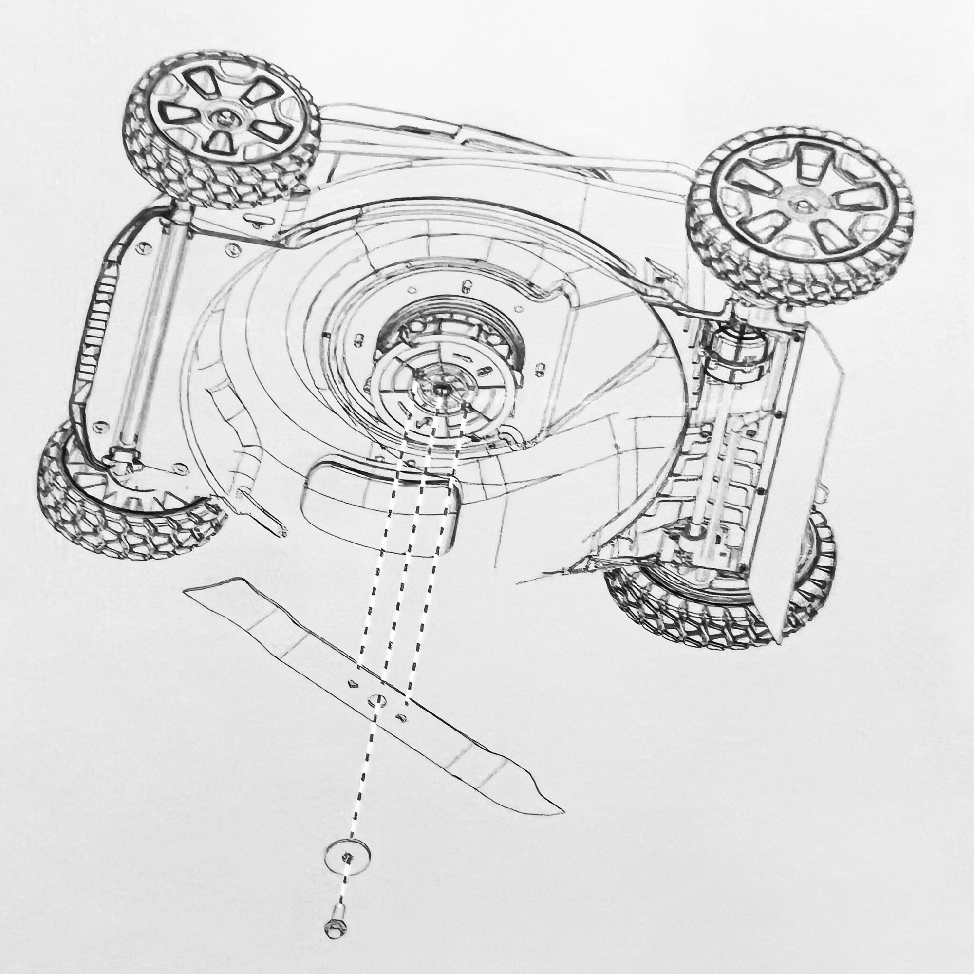 Сменный нож 51 см 2950007 для газонокосилки Greenworks 60V
