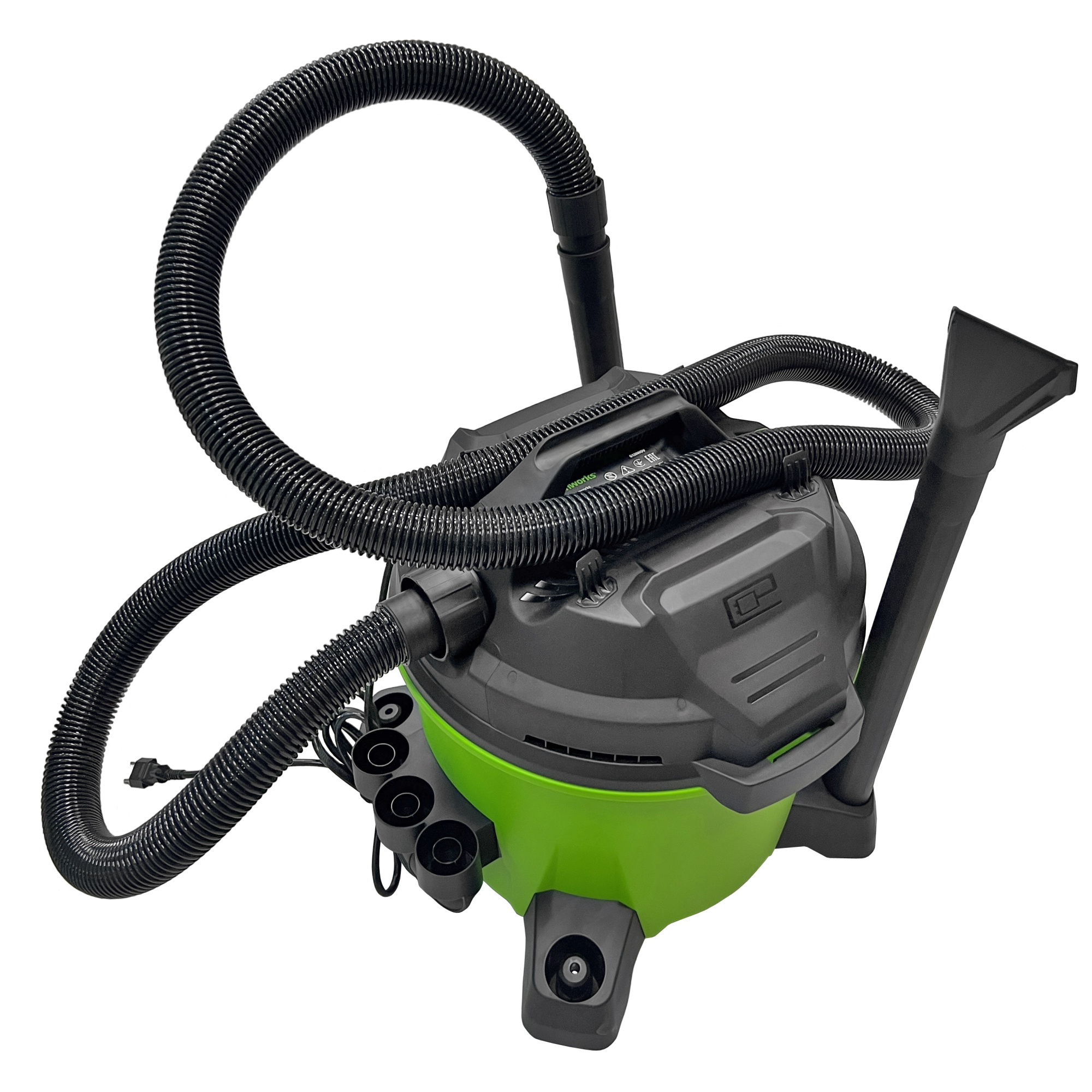 Пылесос строительный электрический 1300 Вт Greenworks 220V G120WDV 4701207