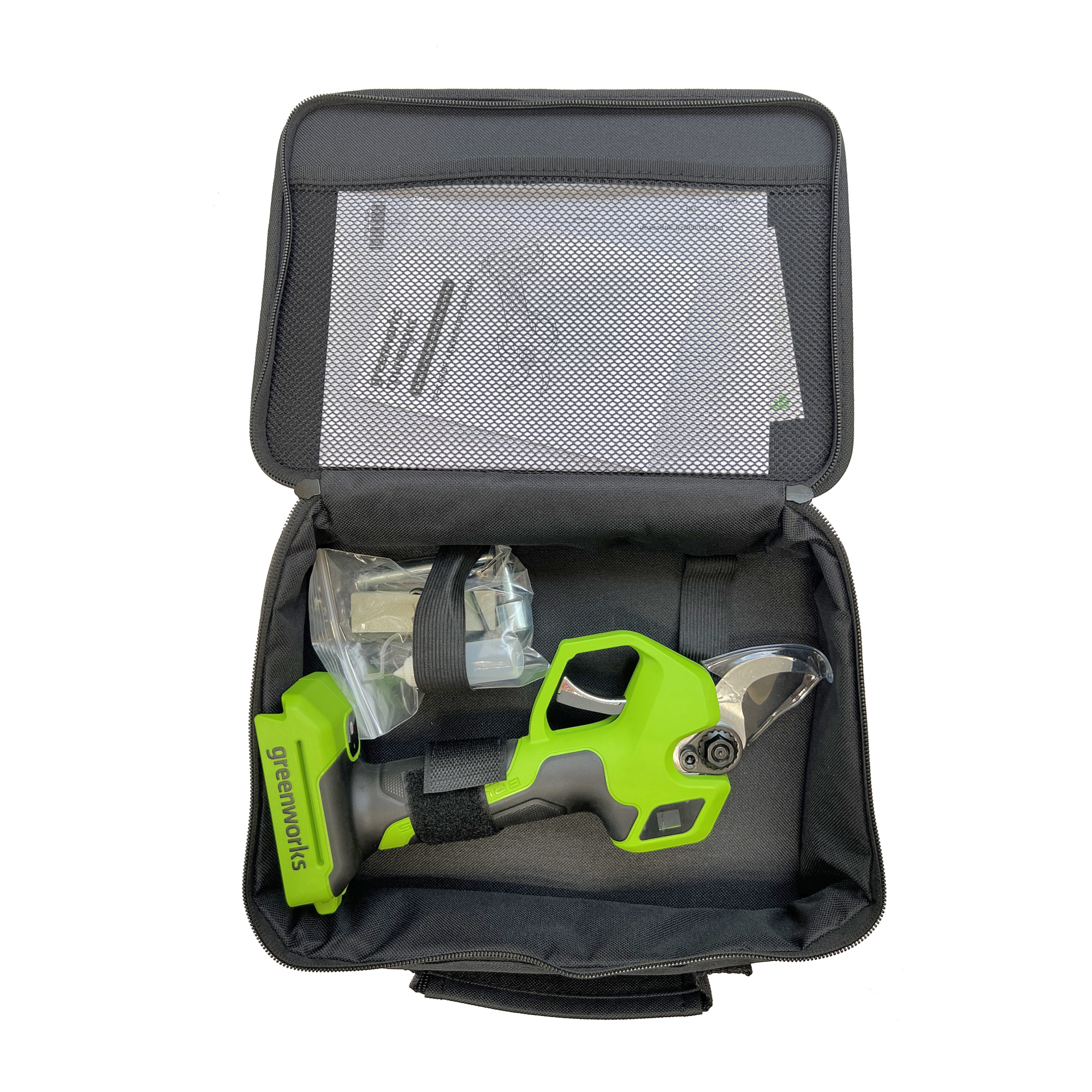 Секатор 32 мм аккумуляторный Greenworks 24V PR24320, бесщеточный, без АКБ и ЗУ