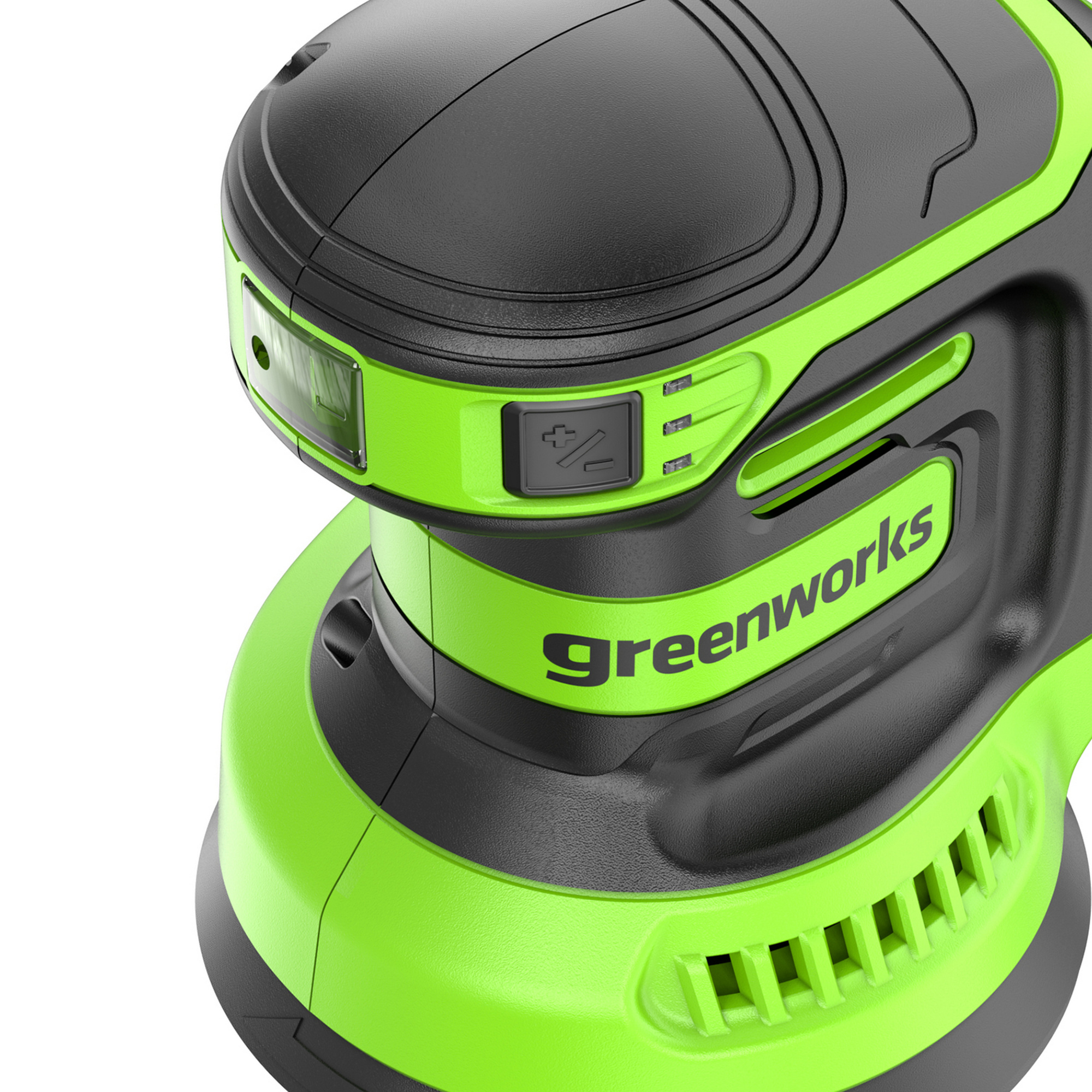 Шлифмашинка эксцентриковая 125 мм аккумуляторная Greenworks 24V OS325 3100907, без АКБ и ЗУ