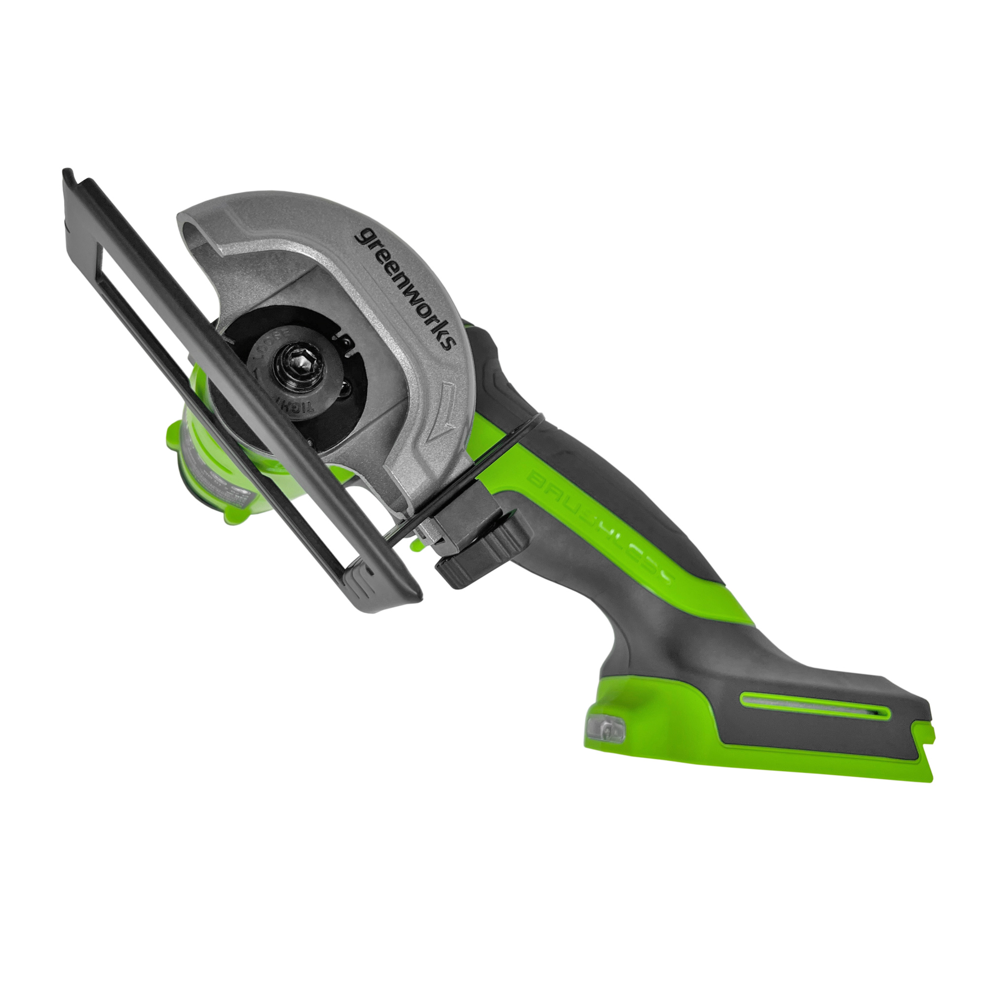 Углошлифовальная машина (болгарка) 76 мм аккумуляторная Greenworks 24V GD24UCS 3402007, бесщеточная, без АКБ и ЗУ