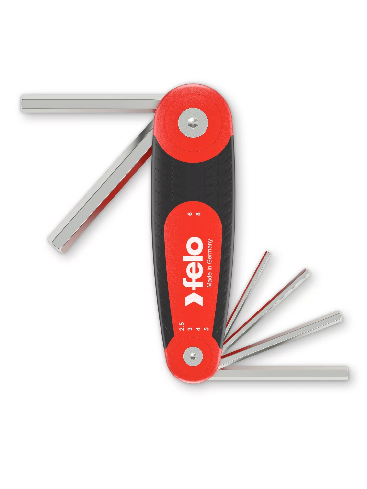 Felo Набор раскладной шестигранных ключей 6шт HEX 2,5-8,0 34500721