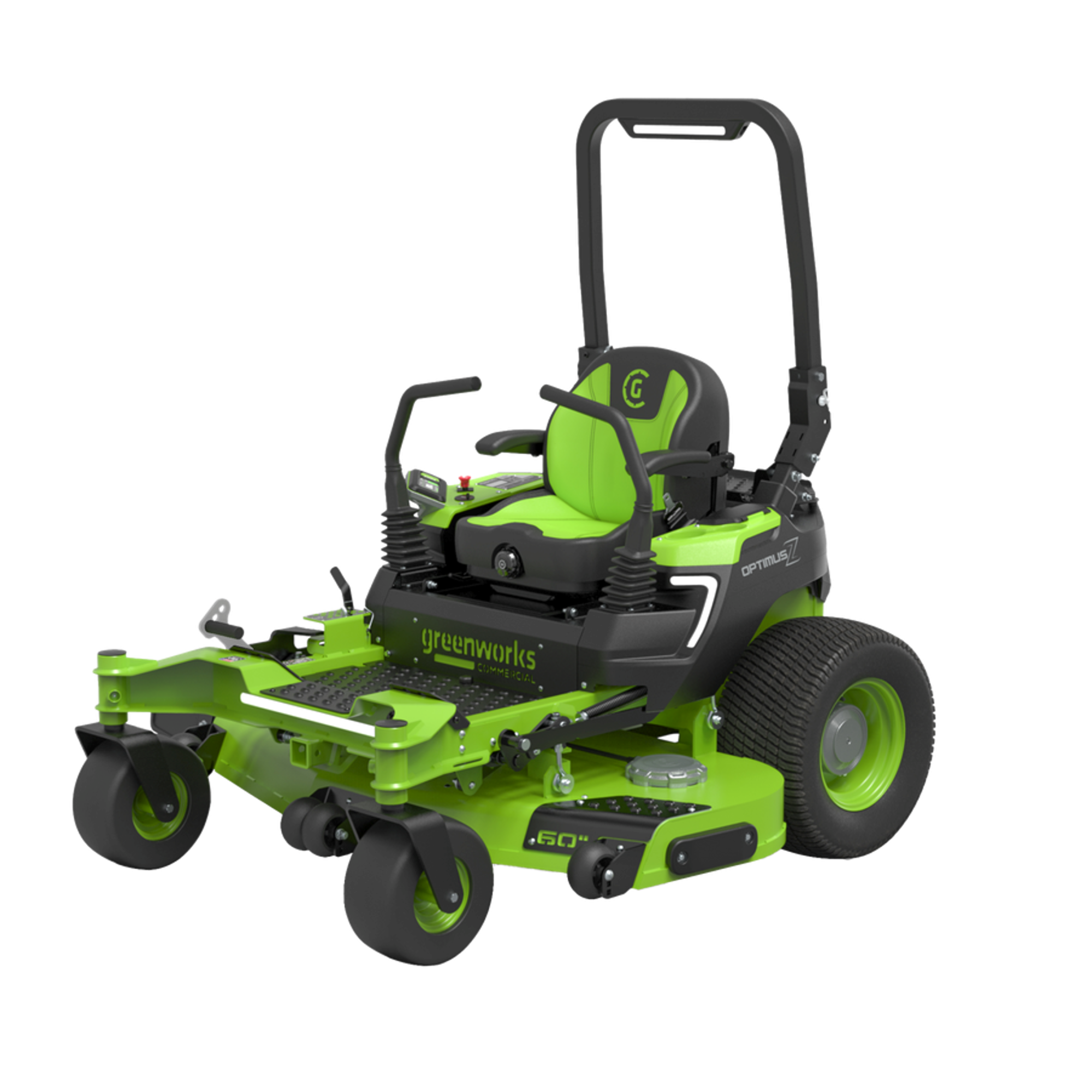 Райдер садовый 152 см с нулевым радиусом разворота аккумуляторный Greenworks 82V ZTC152 7405107, бесщеточный, с АКБ 24 кВтч