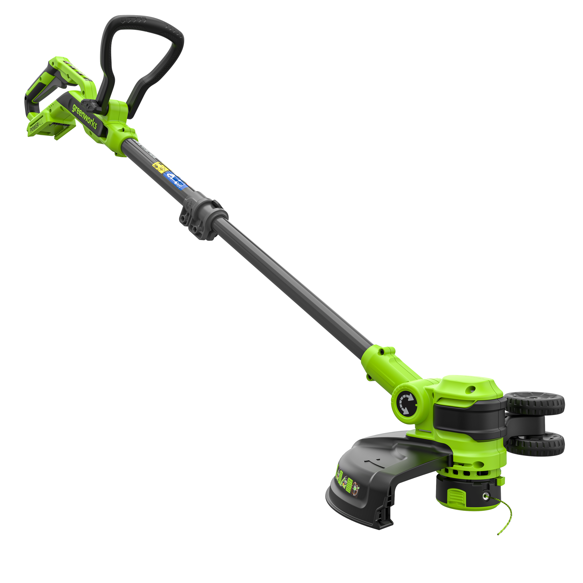 Триммер аккумуляторный Greenworks 30 см 24V ST3002 ST3002A3 с пластиковым ножом, бесщёточный, без АКБ и ЗУ